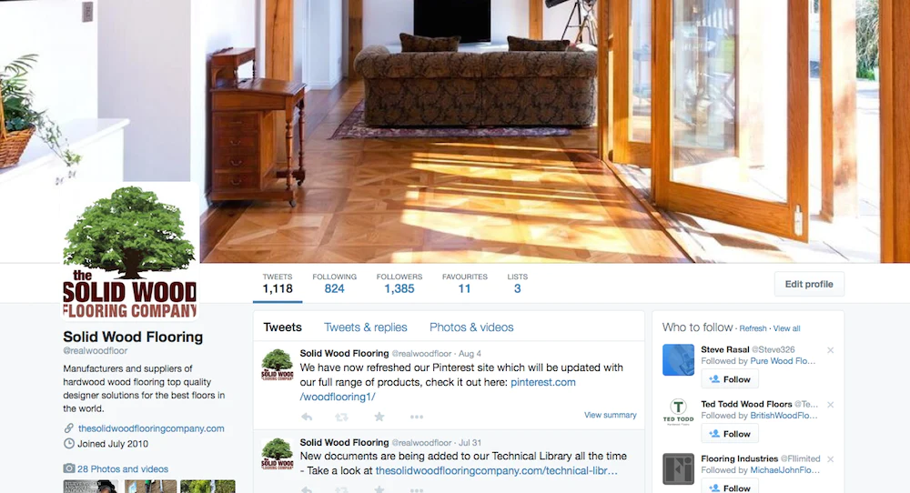 Get Social with the Solid Wood Flooring Company