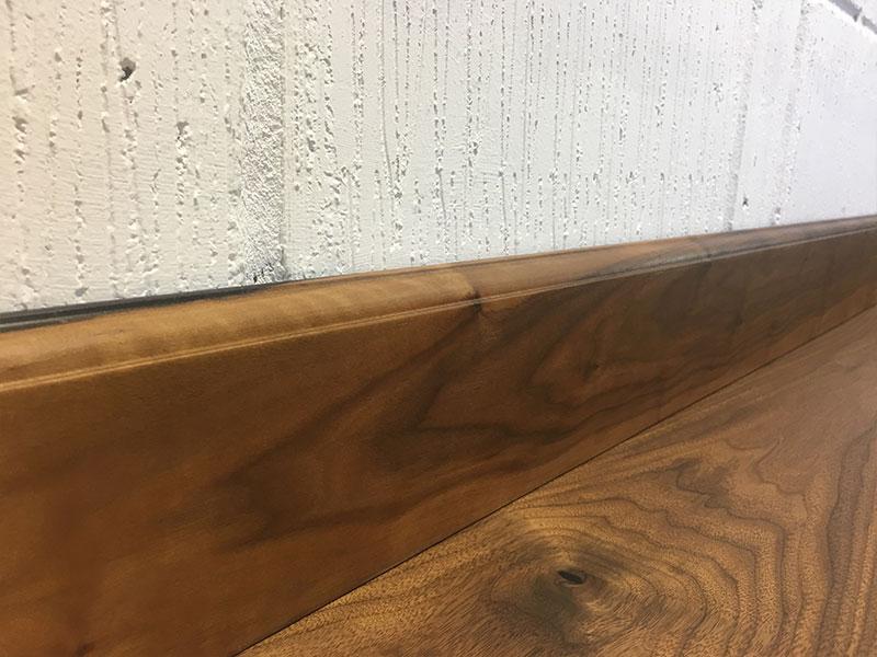 American Black Walnut Ovolo Skirting Board