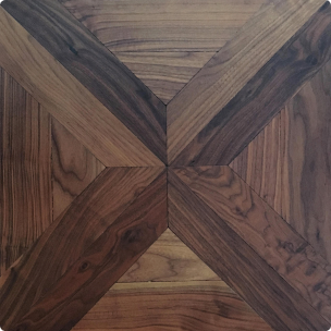 Classic French Parquet Panel in Walnut