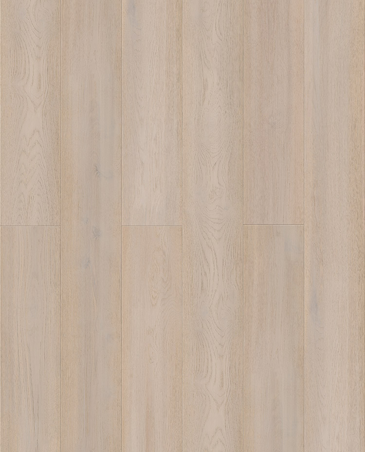 White Finished Oak Laminate Wood Flooring with AC4 wear layer