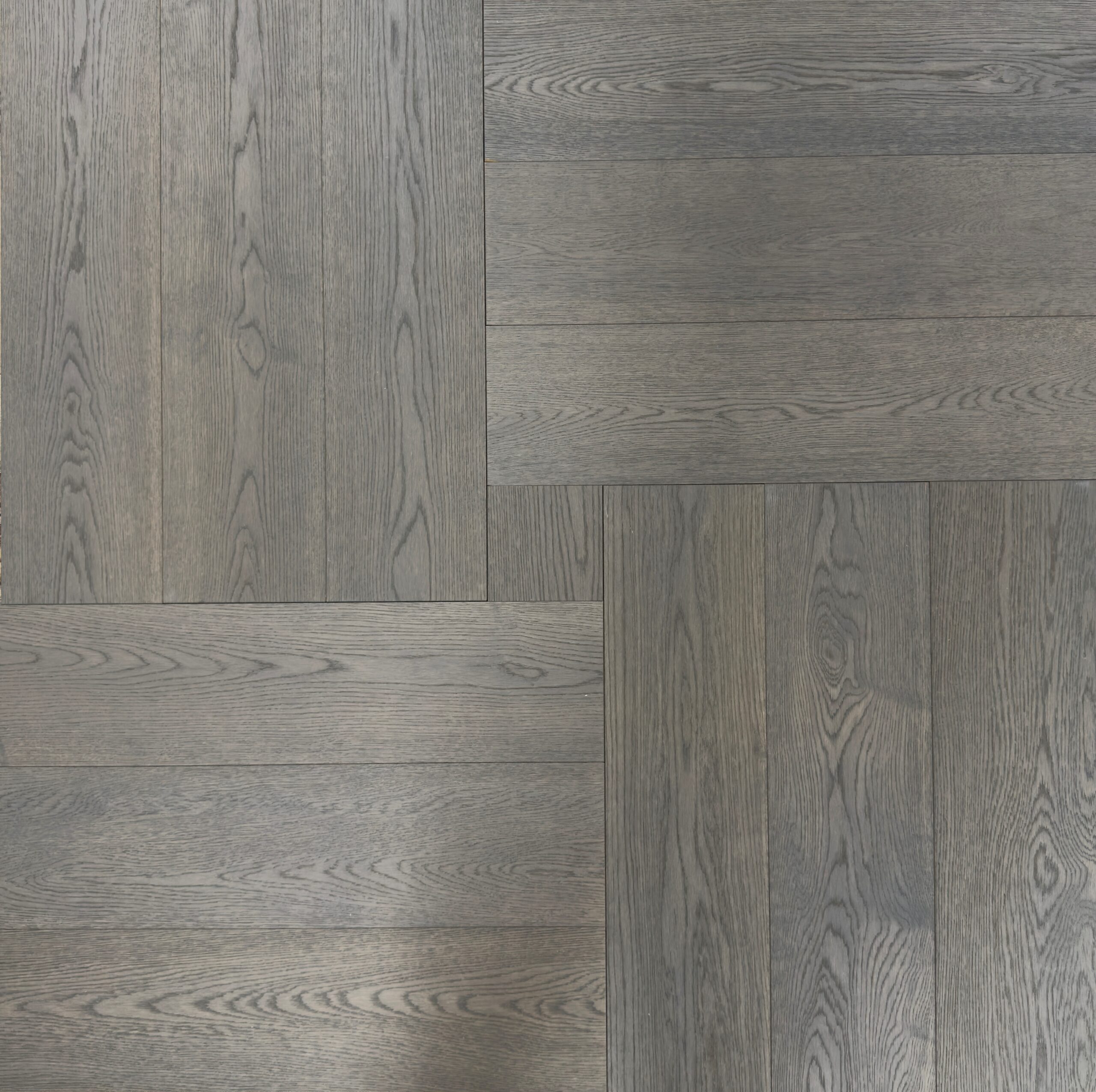 English Heritage Weave Taupe Grey Oak Parquet Flooring