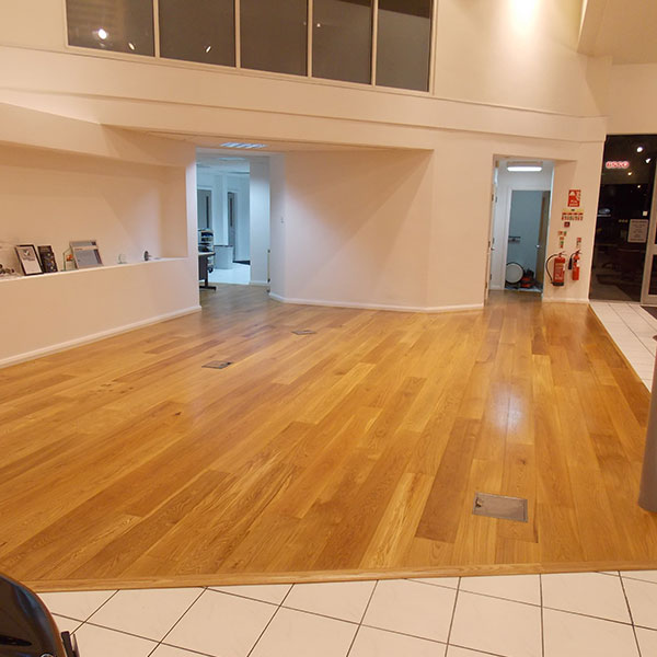 Talk to our commercial wood flooring experts