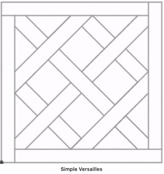 Versailles pattern outline