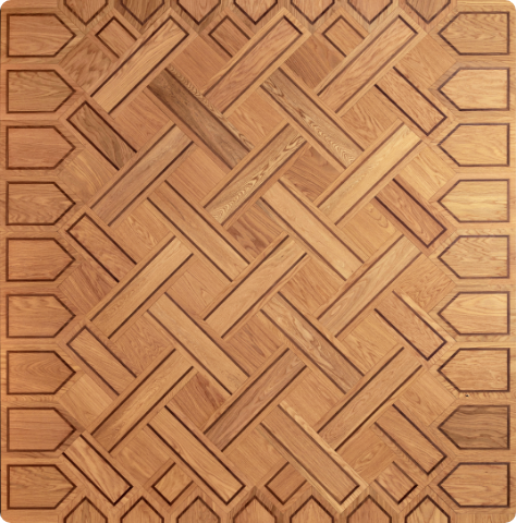 Arrowed Versailles Parquet Panel