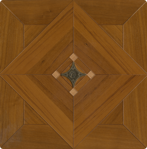 Diamond four-point parquet panel