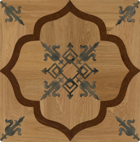 Fleur de Lis Oak Parquet