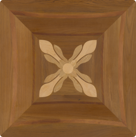 Four point parquet panel