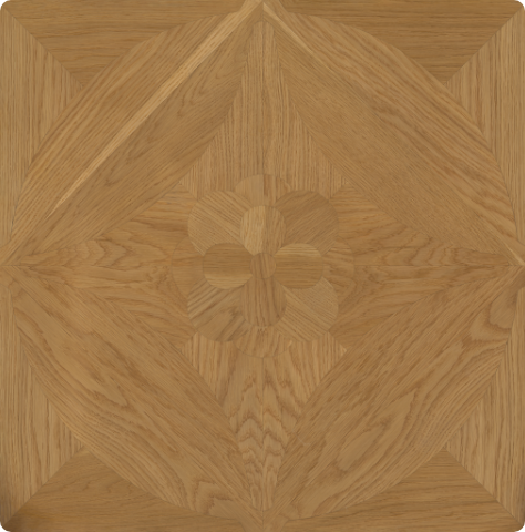 Oak bloom parquet panel