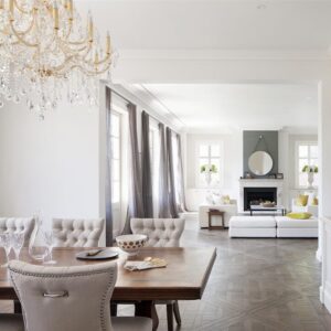 Dark Oak Versailles Parquet Panels with shuttle connections