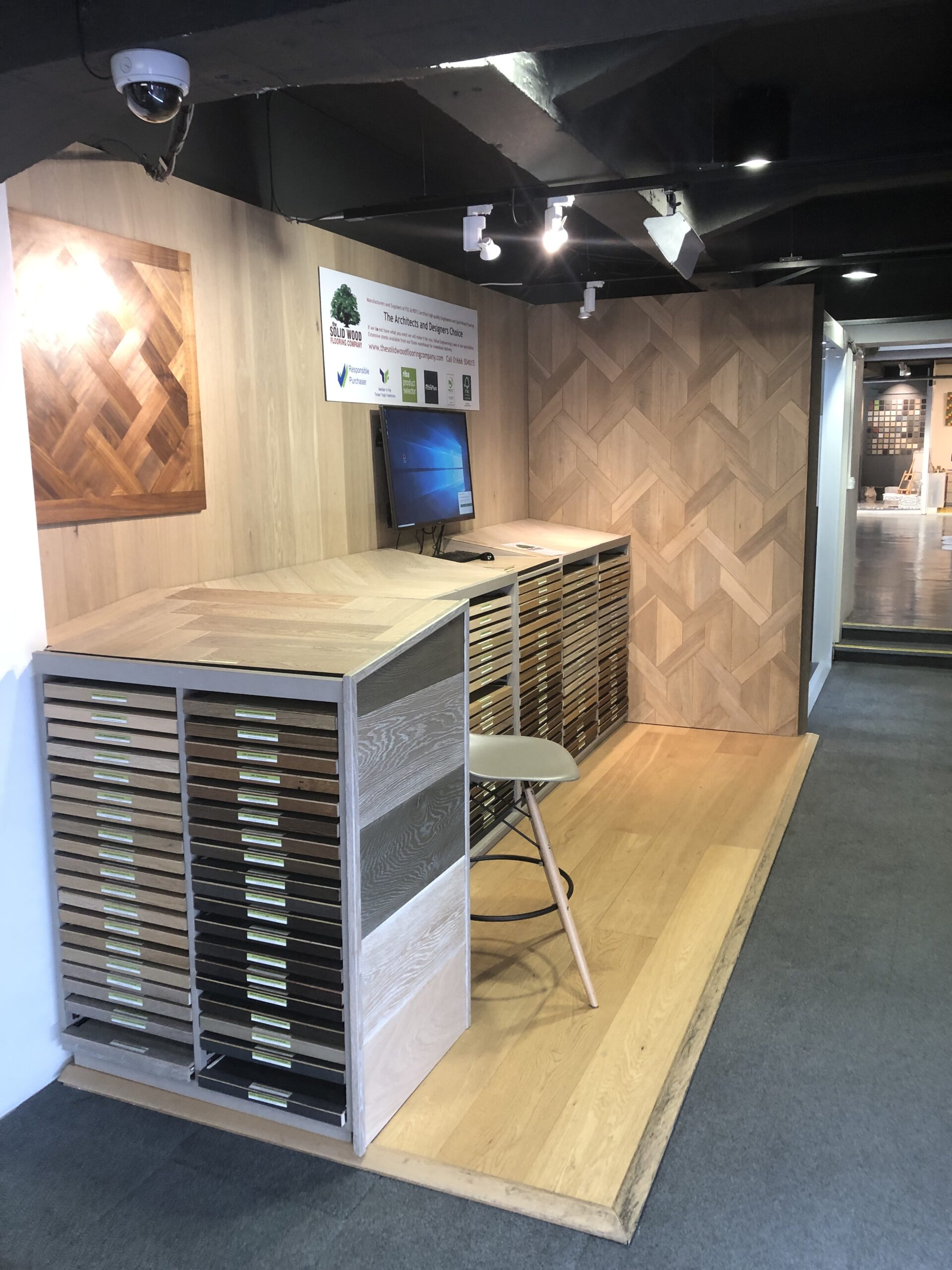 Solid Wood Flooring Building Centre Display