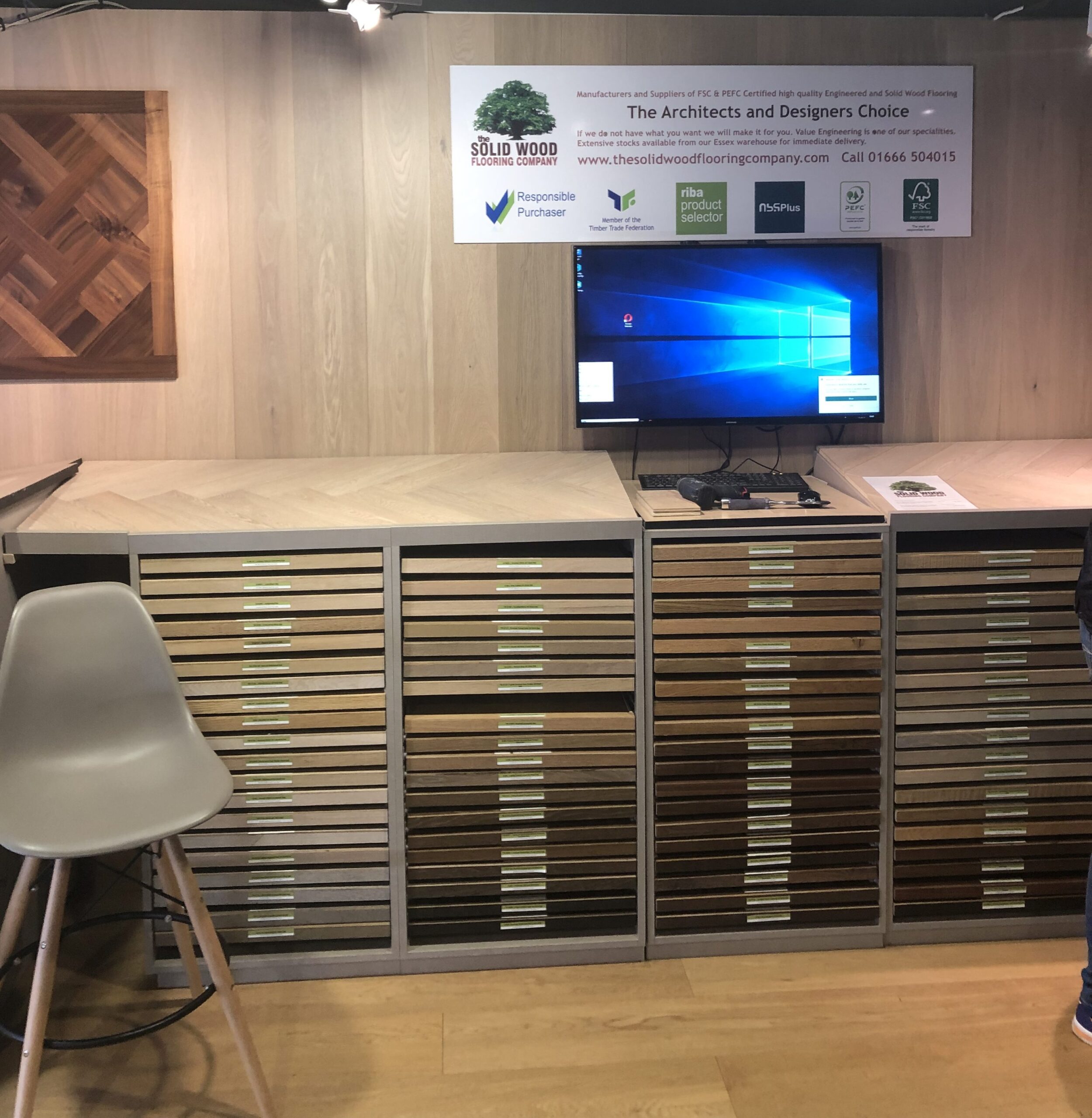 The Building Centre Solid Wood Flooring Display