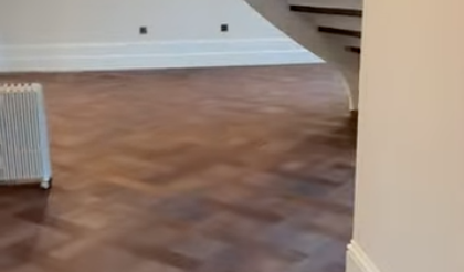 Deep fumed oak basketweave parquet fitted in a luxury modern home - TW-E931SQ